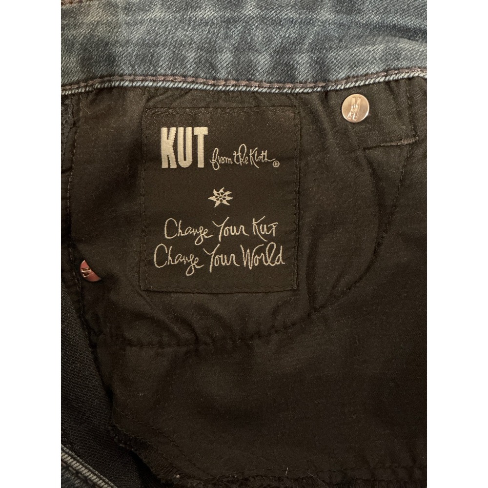 Kut from the Kloth Womens Mia‎ Mid Rise Slim Fit Skinny Jeans Sz 8P Dark Wash - Picture 5 of 8
